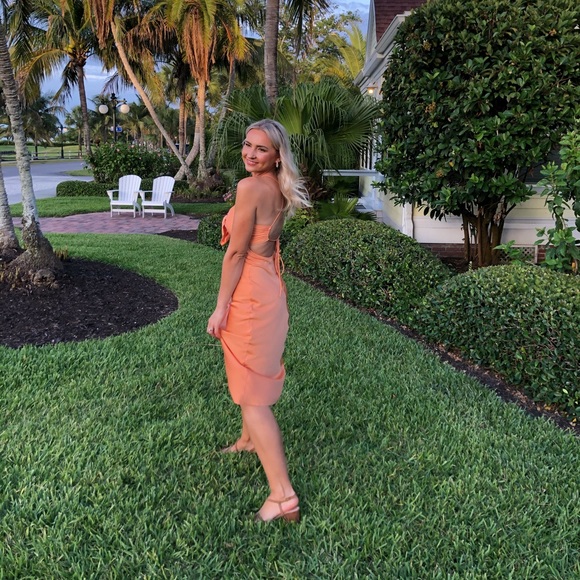 Hello Molly - MIDI DRESS ORANGE size S - Picture 6 of 6